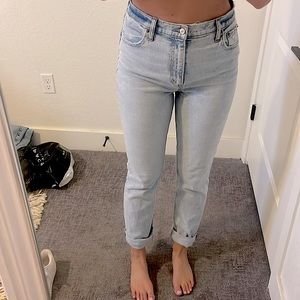 Abercrombie high-rise, 90 Slim straight jeans